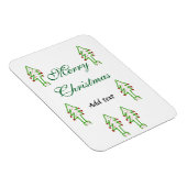 グリーンクリスマスツリー赤さくらんぼメリークリスマスモ マグネット (右側)