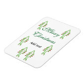 グリーンクリスマスツリー赤さくらんぼメリークリスマスモ マグネット (左側)