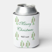 グリーンクリスマスツリー赤さくらんぼメリークリスマスモ 缶クーラー (缶正面)