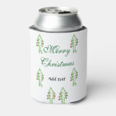 グリーンクリスマスツリー赤さくらんぼメリークリスマスモ 缶クーラー (缶裏面)