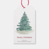 グリーンクリスマスツリー ギフトタグ (正面)