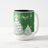 グリーンクリスマスツリー ツートーンマグカップ (正面右)