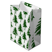 グリーンクリスマスツリー ミディアムペーパーバッグ (正面アングル)