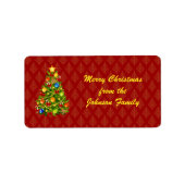 グリーンクリスマスツリー ラベル (正面)