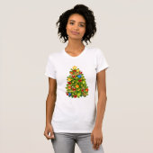グリーンクリスマスツリー Tシャツ (正面フル)