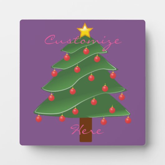 グリーンクリスマスツリーThunder_Cove フォトプラーク (正面)