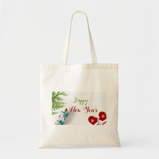 グリーンクリスマスデコレーショントートバッグ トートバッグ (正面)