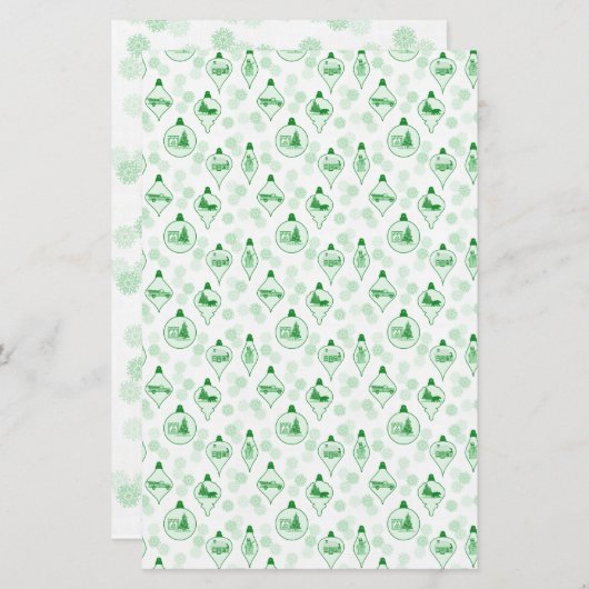 グリーンクリスマストイル。 (正面/裏面)