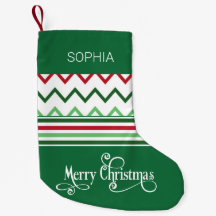 グリーンクリスマスパーソナライズされたデザイン名（小）