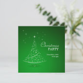 グリーンクリスマスパーティの招待状 招待状 (スタンド正面)