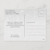 グリーンクリスマスファミリーフォトペットメッセージ シーズンポストカード (裏面)