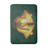 グリーンクリスマスベルズバスマットバスルーム敷物デコール バスマット (正面縦)