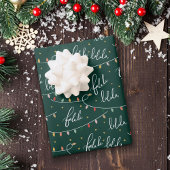 グリーンクリスマスホリデーラッピング紙シート ラッピングペーパーシート