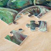 グリーンクリスマスボール ジグソーパズル (側面)