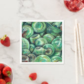 グリーンクリスマスボール スタンダードカクテルナプキン (インサイチュ)