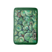 グリーンクリスマスボール バスマット (正面縦)