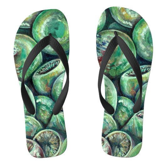 グリーンクリスマスボール ビーチサンダル (フットベッド)
