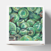 グリーンクリスマスボール フェイバーボックス (上部)