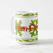 グリーンクリスマスマグカップ！ コーヒーマグカップ (正面左)
