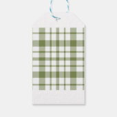 グリーンクリスマスリースクリスマスギフトラベル ギフトタグ (裏面)