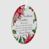 グリーンクリスマス天国記念写真 オーナメント (正面)