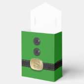 グリーンクリスマス小妖精や小人スーツサンタパーティーフェイスボックス フェイバーボックス (オープン)