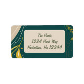 グリーンクリスマス差出人住所ラベル ラベル (正面)