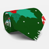 グリーンクリスマス抽象芸術パターン ネクタイ (ロール)