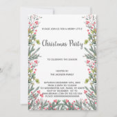 グリーンクリスマス招待状 招待状 (正面)