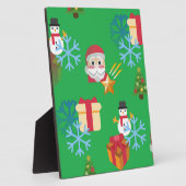 グリーンクリスマス絵文字 フォトプラーク (側面)