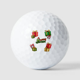 グリーンクリスマス+クリーチャー+ギフトボックス ゴルフボール