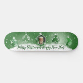 グリーンクリスマス スケートボード (横)