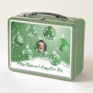 グリーンクリスマス メタルランチボックス