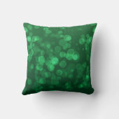 グリーンクリスマス《写真》ぼけ味 クッション (裏面)