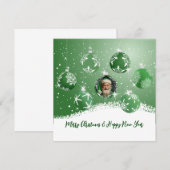 グリーンクリスマス 招待状 (正面/裏面)