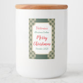 グリーンクリスマスCookieラベルのギフトシール フードラベル (正面)