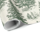 グリーンクリフランスのスマストトイレグリーンラッピング紙 ラッピングペーパー (ロールコーナー)