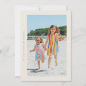 グリーンクリーシンプルムのサイドウェイズクリスマスフォトフレーム シーズンカード (正面)