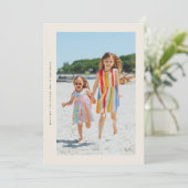 グリーンクリーシンプルムのサイドウェイズクリスマスフォトフレーム シーズンカード (スタンド正面)