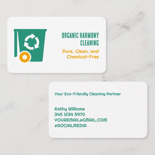グリーンクリーニング 名刺 (正面/裏面)