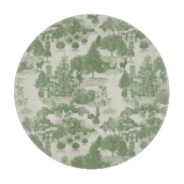 グリーンクリームクリスマスウィンターワンダーランド カッティングボード