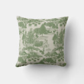 グリーンクリームクリスマスウィンターワンダーランド クッション (裏面)