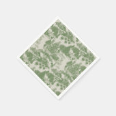 グリーンクリームクリスマスウィンターワンダーランド スタンダードカクテルナプキン (角)