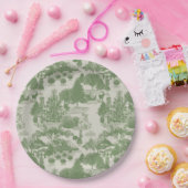 グリーンクリームクリスマスウィンターワンダーランド ペーパープレート (パーティー)