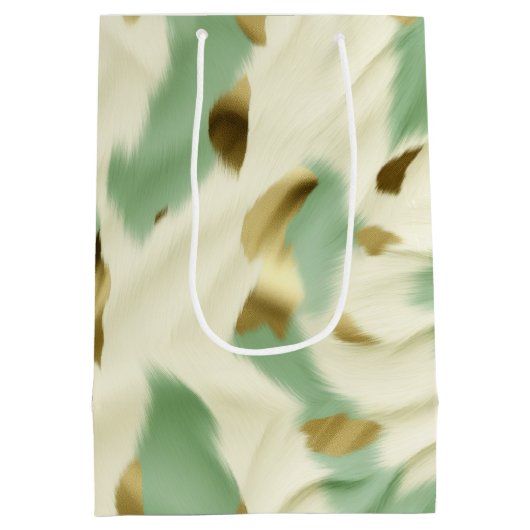 グリーンクリームコウィド ミディアムペーパーバッグ (裏面)