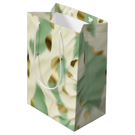 グリーンクリームコウィド ミディアムペーパーバッグ (裏面アングル)