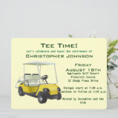 グリーンクリームゴルフカートリタイアメントパーティの招待状 招待状 (スタンド正面)