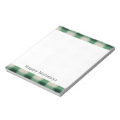 グリーンクリームプレイド ノートパッド (回転)