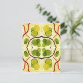 グリーンクリーム浮き葉書 ポストカード (スタンド正面)