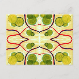 グリーンクリーム浮き葉書 ポストカード